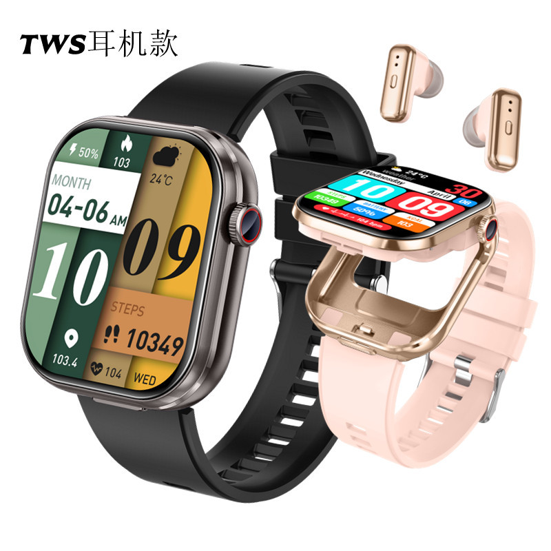 Cross-border T99 Bluetooth headset watch paired with a 2.02-inch high-definition call recording sports smartwatch