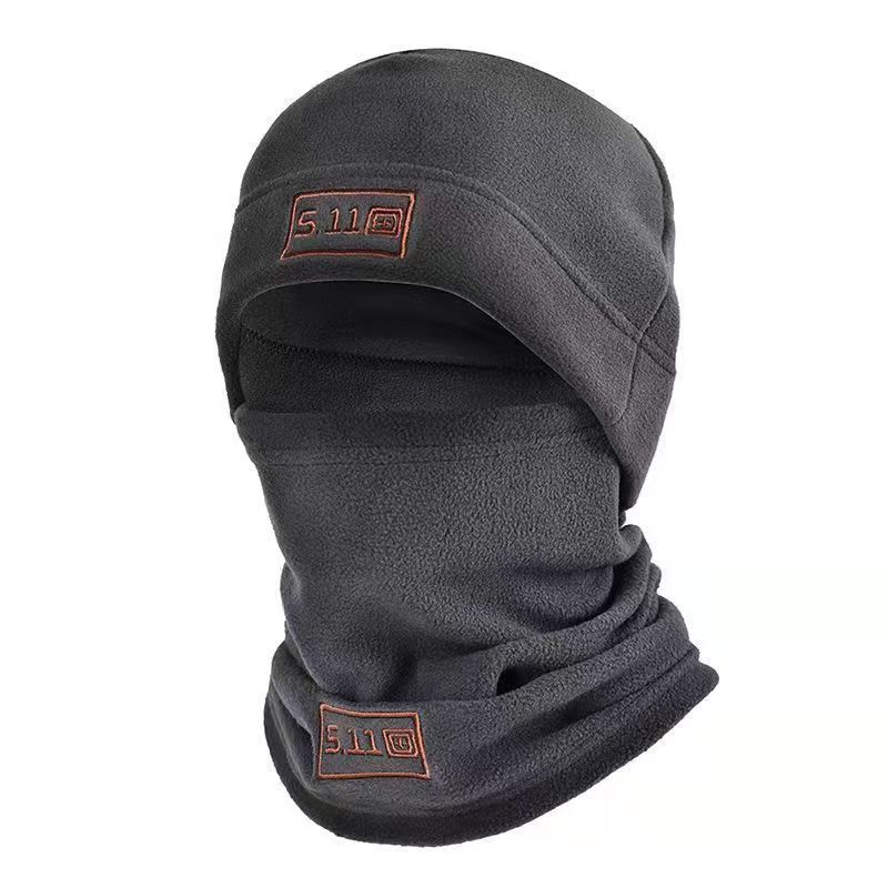 Thickened, windproof cycling neck gaiter—ready stock, outdoor fleece-lined face mask, neck guard, ski hat, multi-functional and extra‑soft.