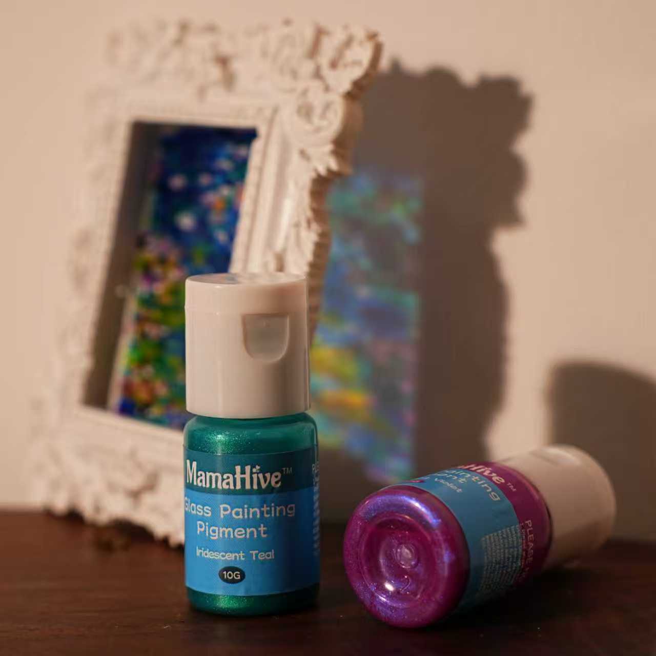 Shise color 24-color no-bake waterproof glass paint, transparent painted graffiti decoration, multiple colors available, essential for creative DIY