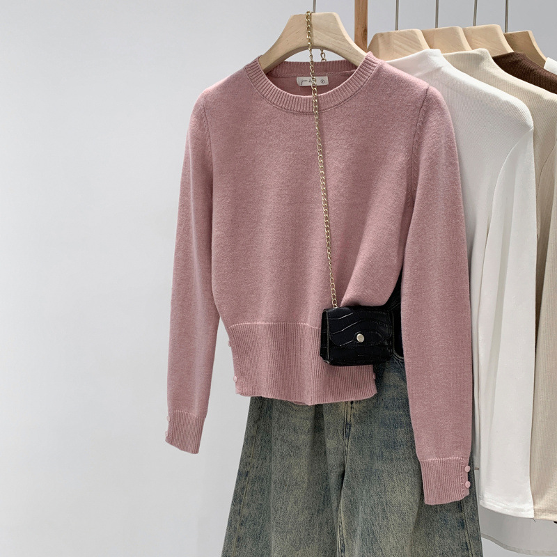 Unique, beautiful, age‑defying waist‑cinching inner‑wear sweater; petite‑size knitted base layer, winter’s latest high‑end style