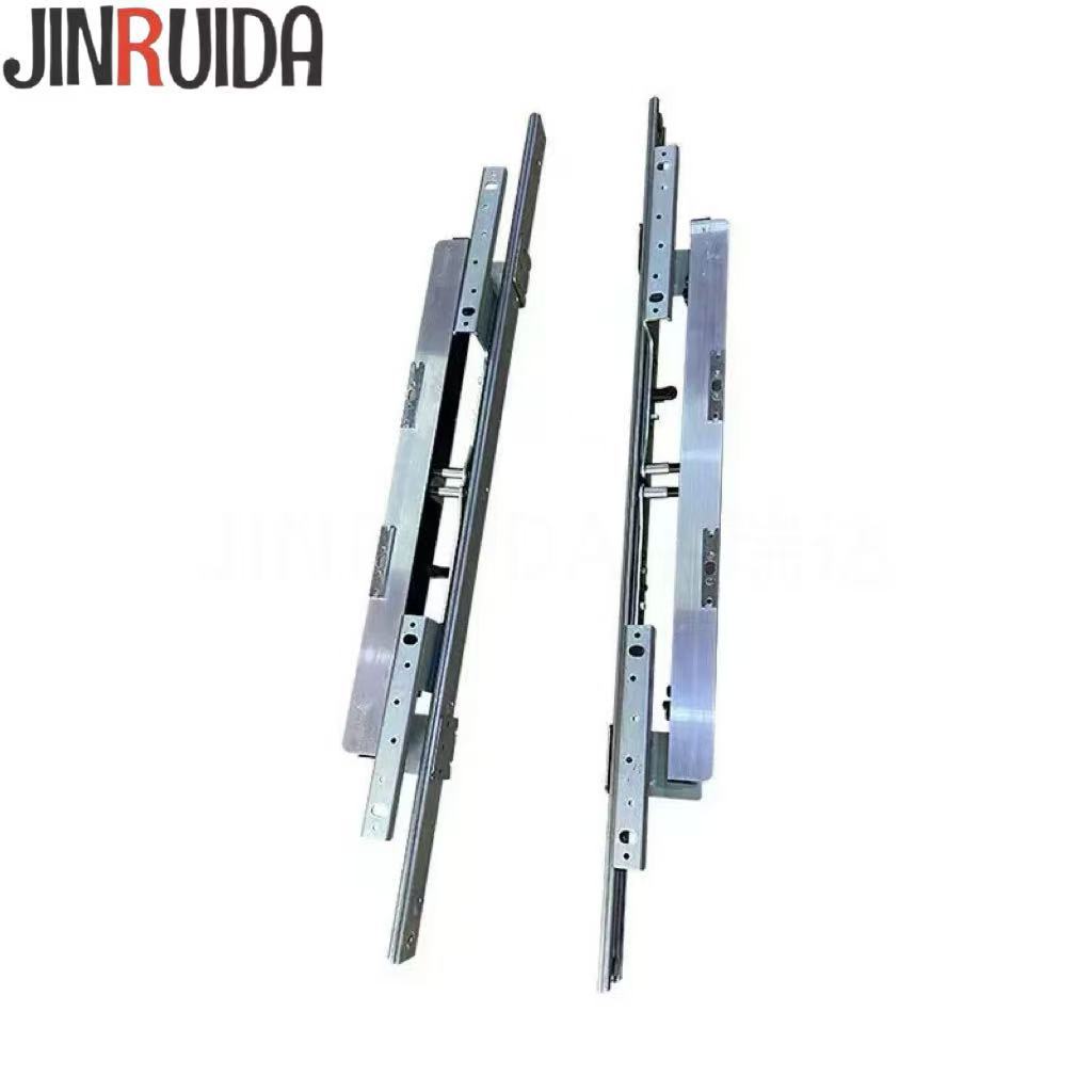 Jinruida source factory iron heavy-duty automatic lifting slides, dining table slides, furniture hardware accessories.