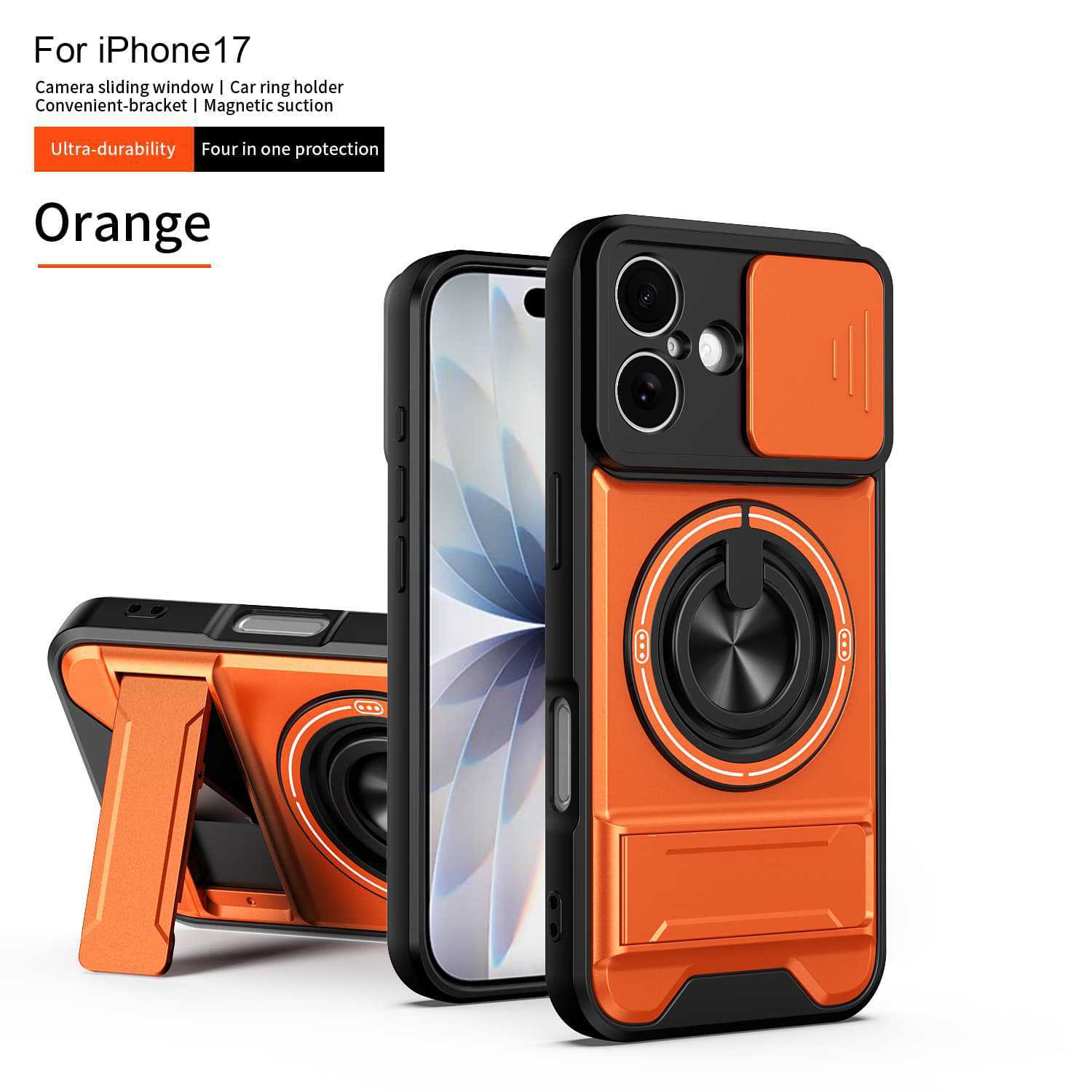 Cross-border compatible iPhone 17 Pro Max rotating stand, iPhone 17 Pro case, and iPhone 16 Pro case.