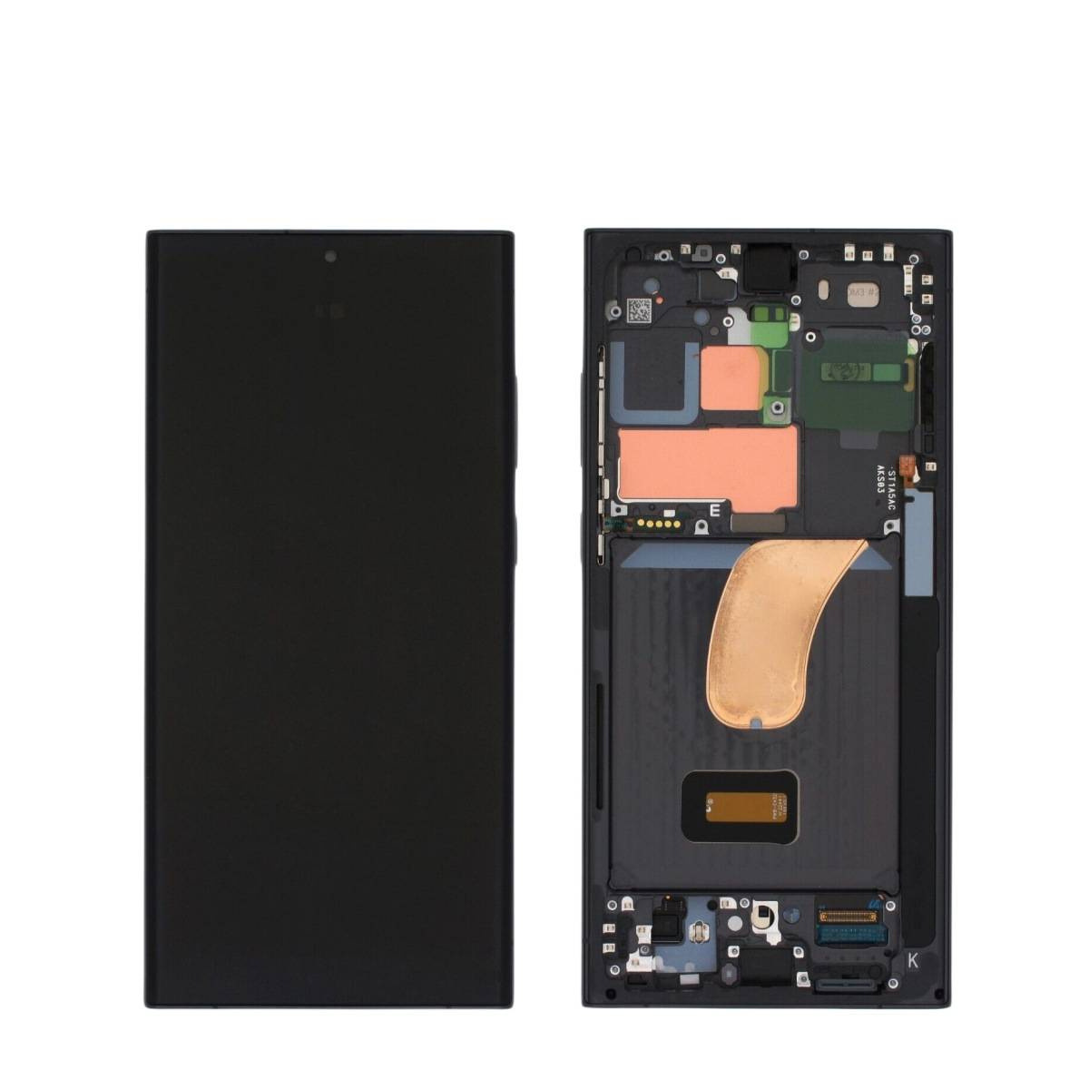 S918 curved surface 5G liquid crystal OLED display touchscreen for the Samsung S23Ultra screen with a combined ribbon frame