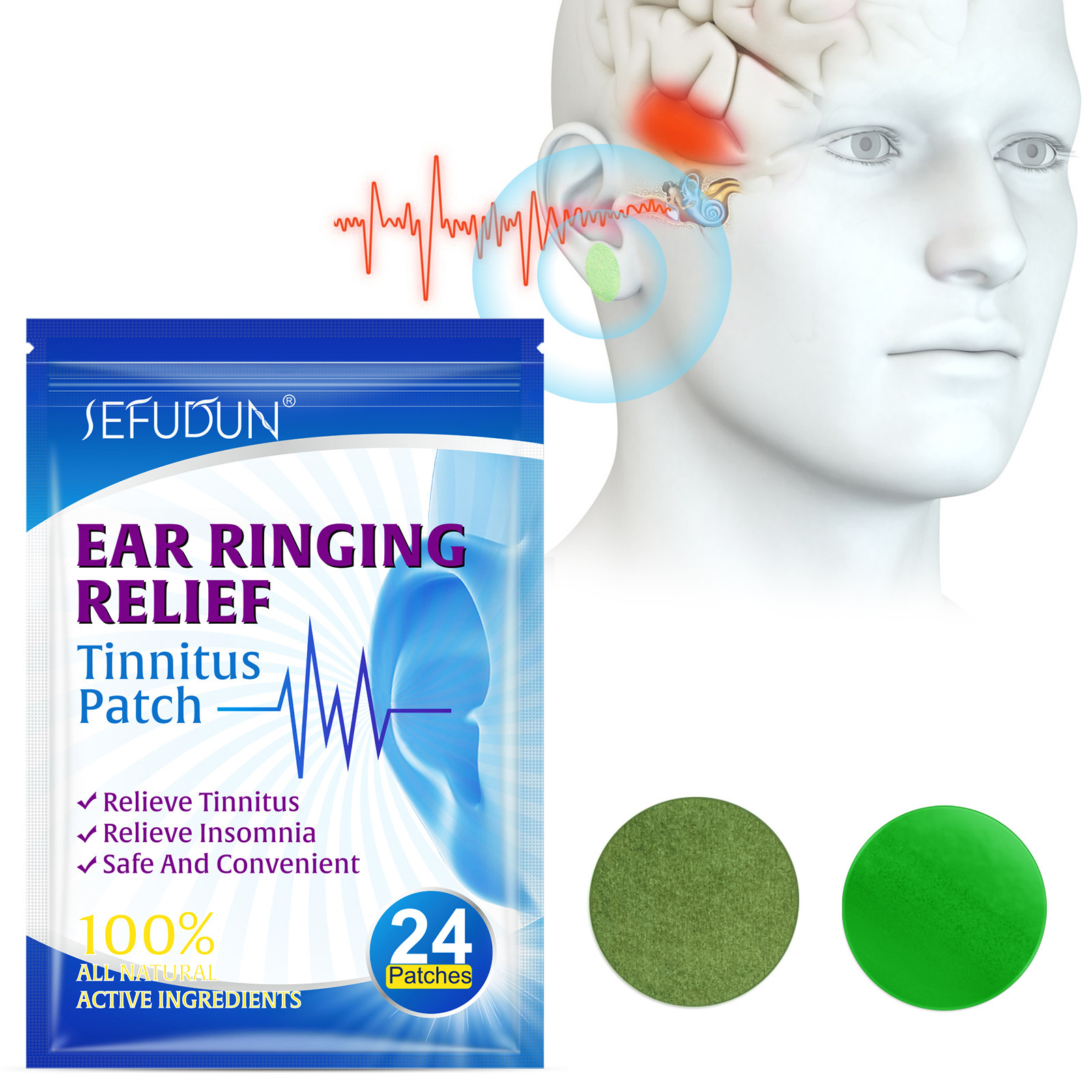 Cross-border SEFUDUN Tinnitus Patch for Relieving Ear Discomfort – Ear Comfort Patch