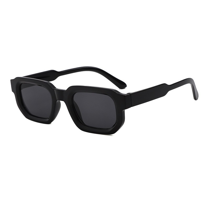 Square and small frames sunglasses women Fashion high-end multi-sided sunglasses personality retro minimal UV-resistant
