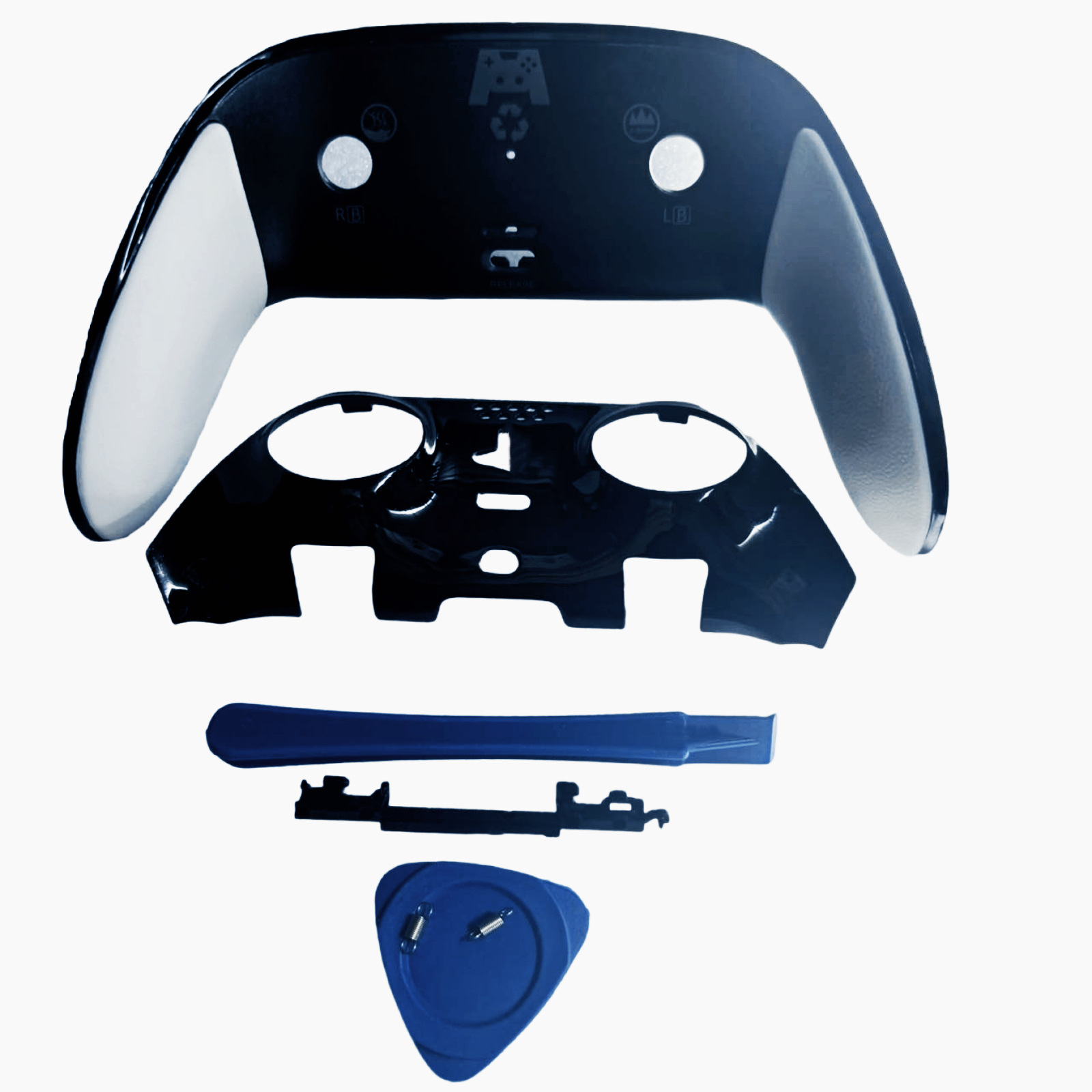 Suitable for PS5 Edge DSE Elite Controller Bottom Shell Cover—Yellowing and Cracking Replacement DIY Repair Parts