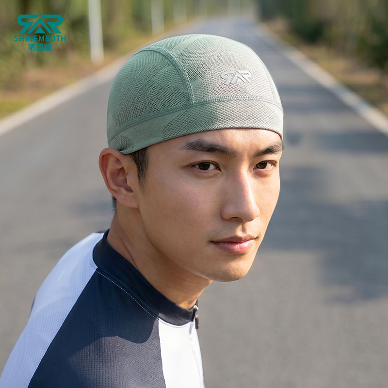 Shaimosi cycling cap, breathable and quick‑drying bicycle helmet inner liner, summer sun‑protective hat for outdoor running and sports