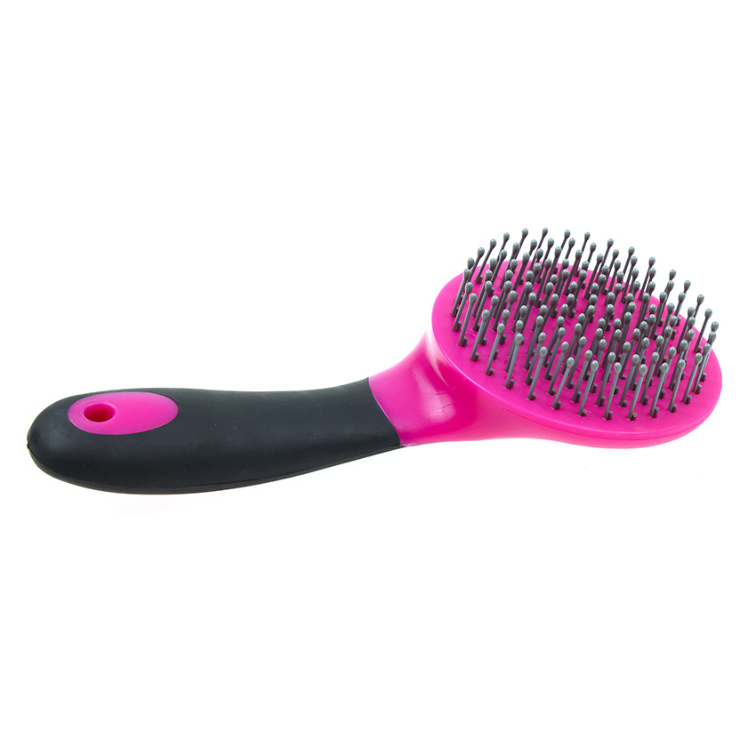 Horsehair comb, horse tail comb, rubber non‑slip handle, dehairing comb—horse care product; color shipped randomly CB9068