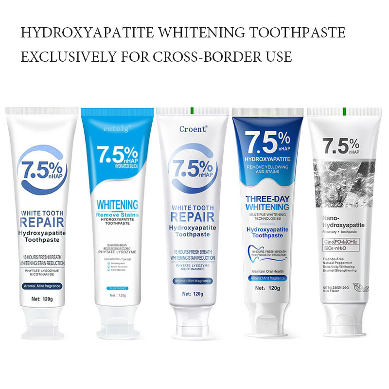 7.5% nickel-based calcium white toothpaste custom toothpaste OEM toothpaste foreign trade agent wholesale