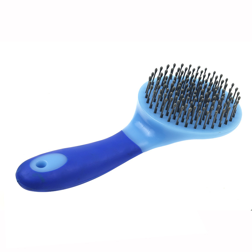 Horsehair comb, horse tail comb, rubber non‑slip handle, dehairing comb—horse care product; color shipped randomly CB9068