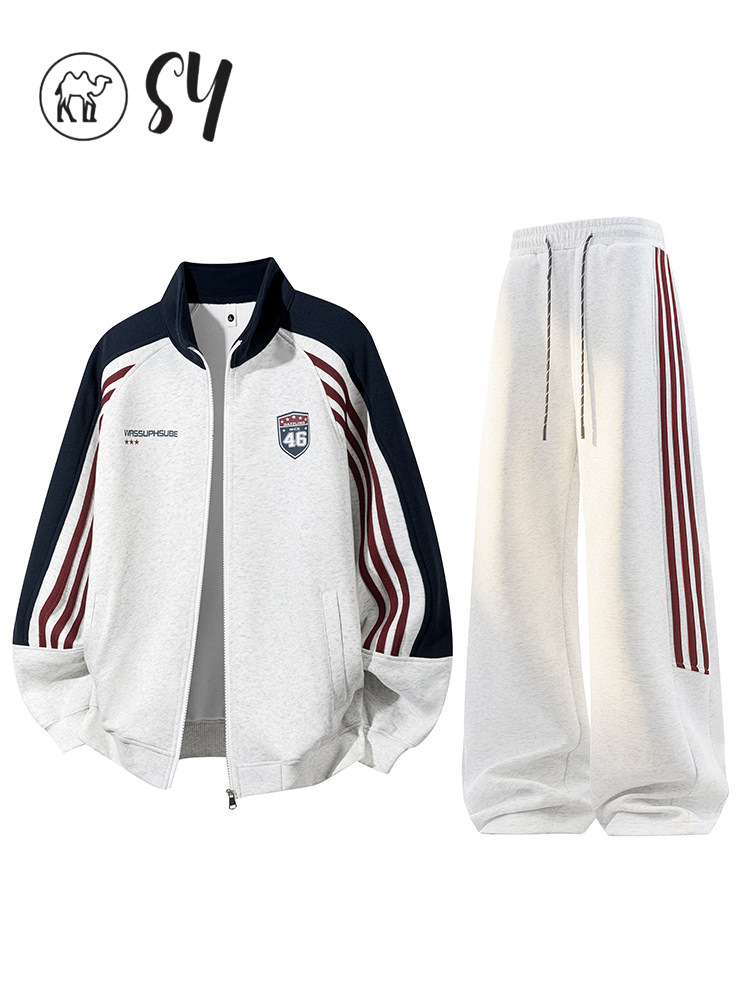 Handsome Casual Sports Suit for Men—Spring 2026 New Stylish Complete Outfit, Premium Feel, Youthful Sweatshirt Jacket