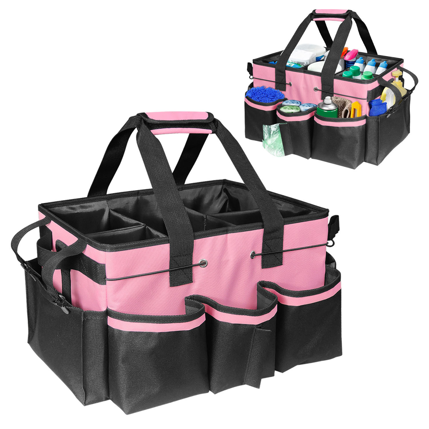 In stock, direct supply: large cleaning bag for butlers and cleaners, car wash supplies tote bag, cleaning bag