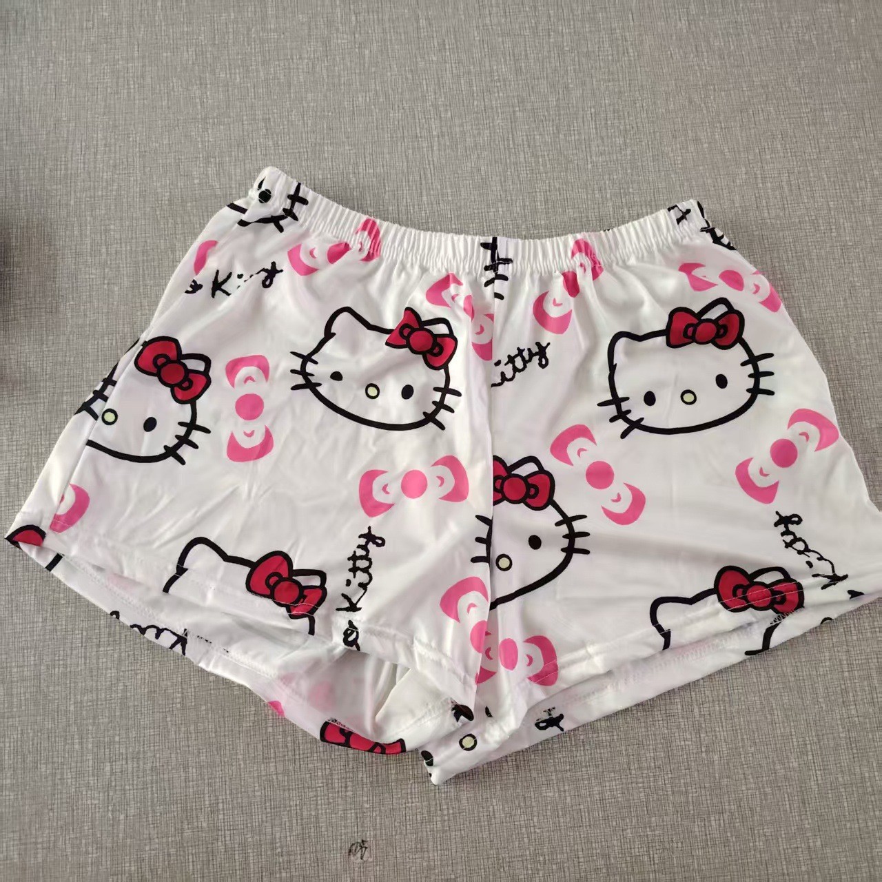 European‑style KT Kitty Walking Pants, Cartoon Pajama Pants for Women, Summer Thin Loose Fit, New Home‑Casual Air‑Conditioning Shorts and Long Pants