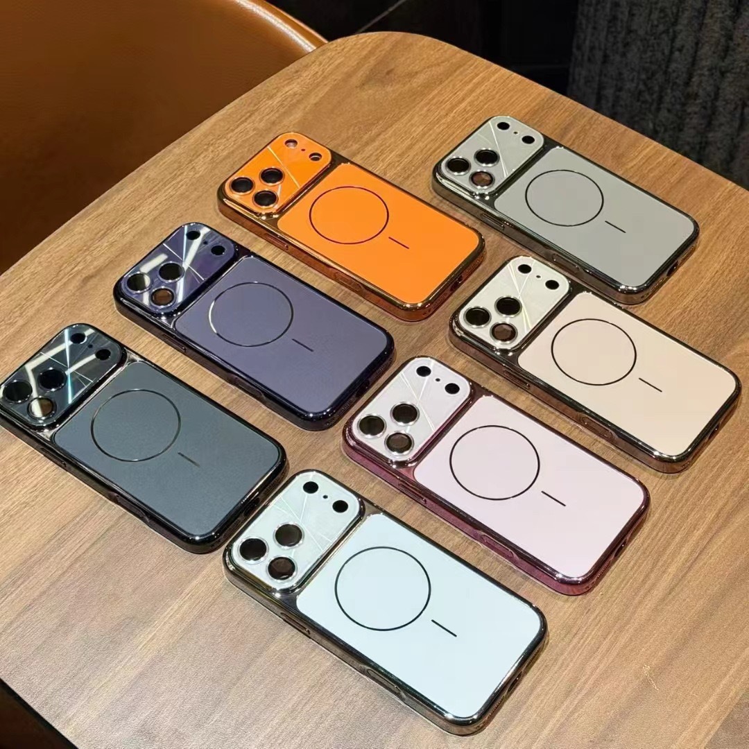 New magnetic phone case for iPhone 17 Pro Max, with electroplated lens protector; drop-resistant and premium‑style design.