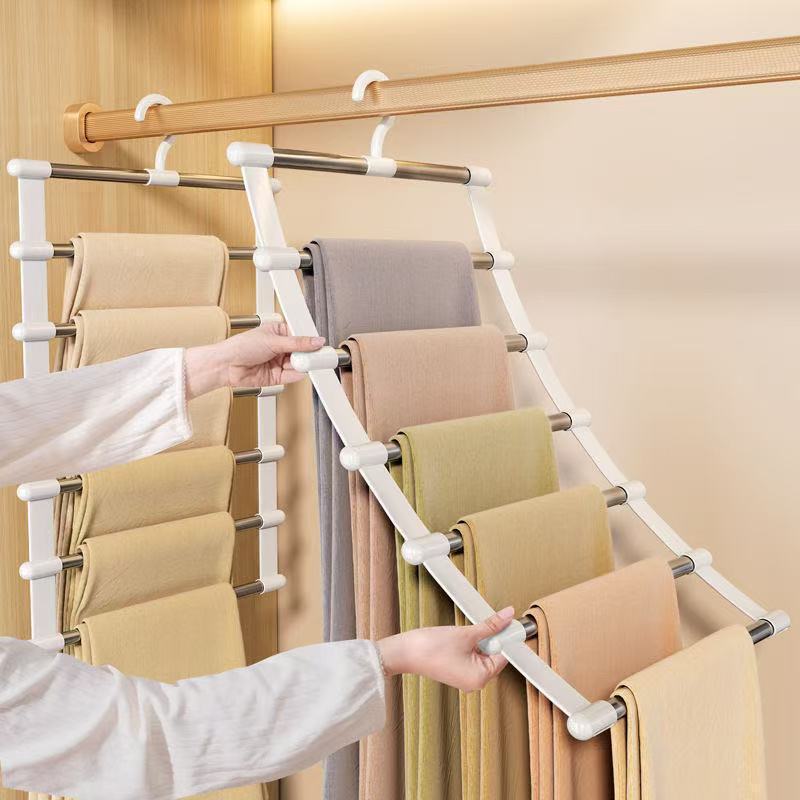Factory Wholesale: Cloud Ladder Pants Rack—Multi‑Layer, Multi‑Functional Household Pants Hanger; Seamless, Non‑Slip, and a Versatile Storage Solution Specifically Designed for Trousers