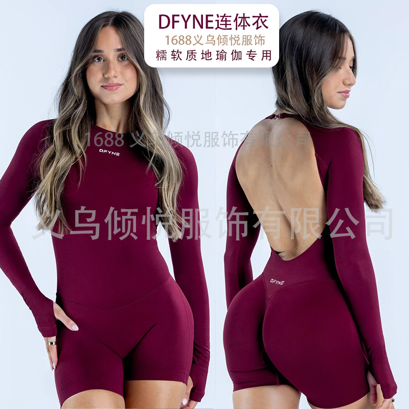2026 DFYNE New Style Nylon High-Elasticity, Breathable, Fitness and Yoga Casual One-Piece for Women [Wholesale]