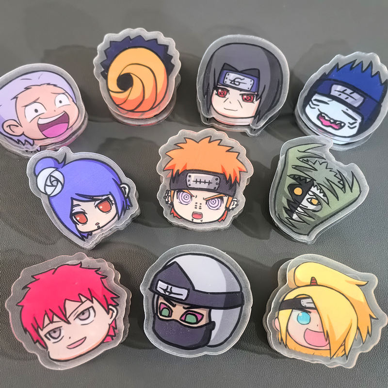 Latest cartoon Naruto Akatsuki Itachi acrylic clip, PP clip, Pain clip, student and office document storage clip