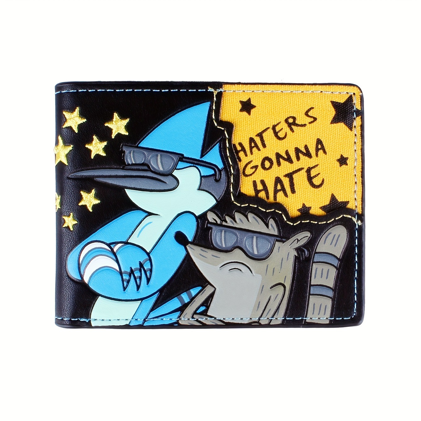 International Trade Style: Movie-Themed Superhero Wallet—Men's Compact Bifold PU Printed Wallet—Cross-Border Bestseller