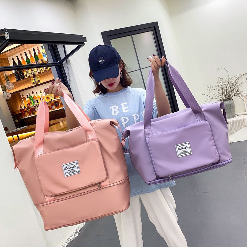 Folding travel bags large capacity dry moisture separation sports bags fitness bags travel bags for short trips