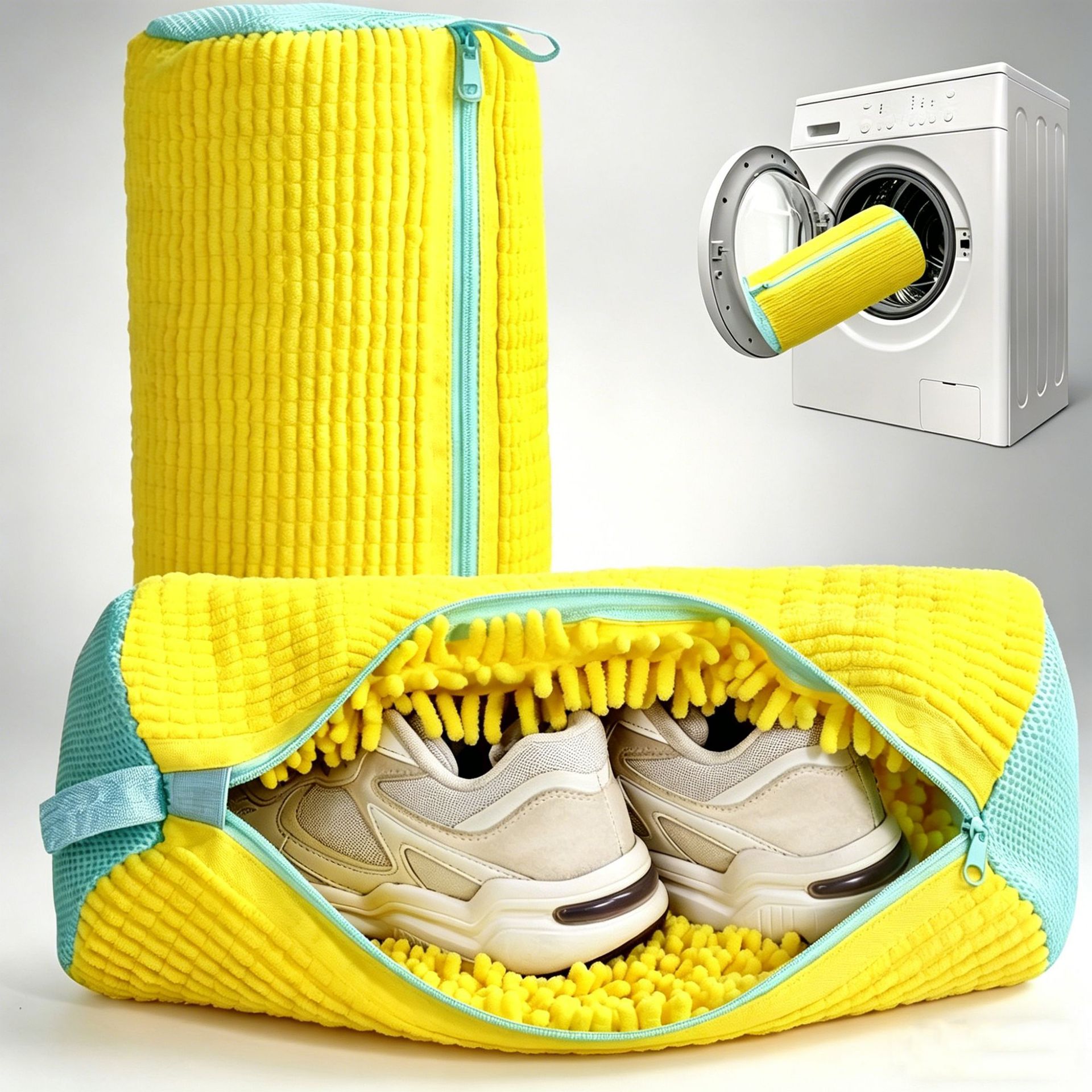 New Shoe-Washing Bag: Cross-Border Best-Seller, a Must-Have for the Lazy—Chenille Care Bag for Washing Machines to Prevent Deformation, Amazon