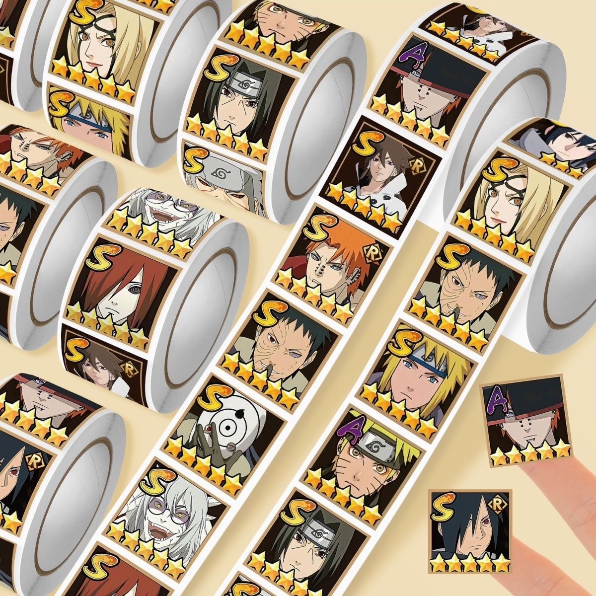 The new Fire Shadow Ninja scroll is decorated with the popular anime five-star icon head image surrounding the notebook decoration.