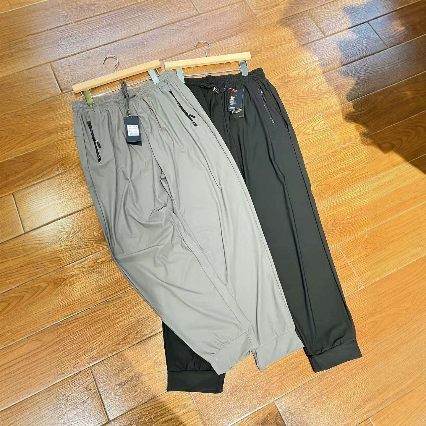 bh5684 Spring/Summer New Arrival Men’s Classic Anjia Lightweight Sports-Casual Ice Silk Stretch Breathable Quick-Drying Long Pants