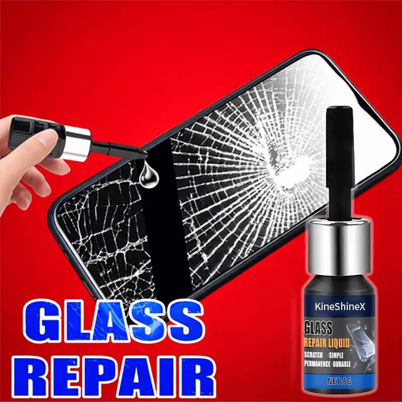 KineShineX Mobile Screen Repair Agent – Glass Scratch and Shatter Repair, Tablet Screen Breakage Glue, Seamless Fixing