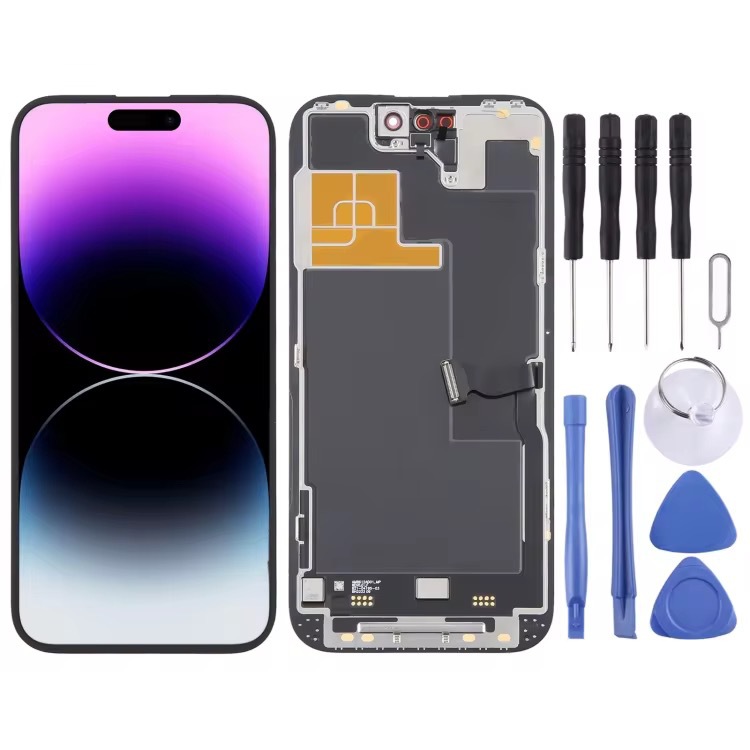 Compatible with Huaxing flexible assembly display screens for iPhone 13 Pro Max/14 Pro Max/15 Pro/16 Pro.