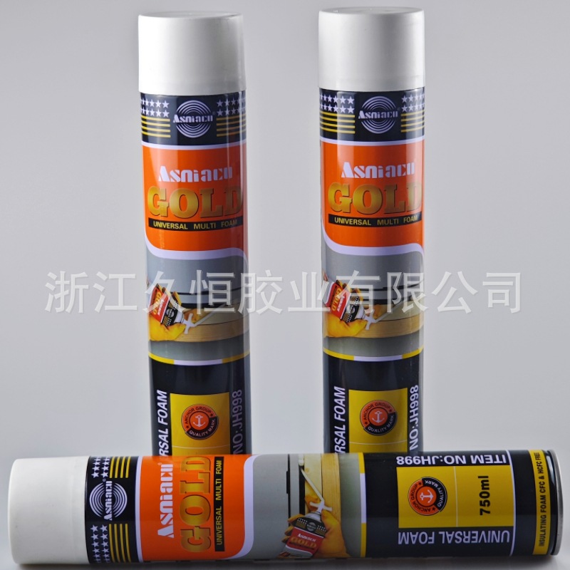 Foreign trade export: Asmaco polyurethane foam adhesive—window and door caulking agent—factory direct sales, sample-based OEM services available.