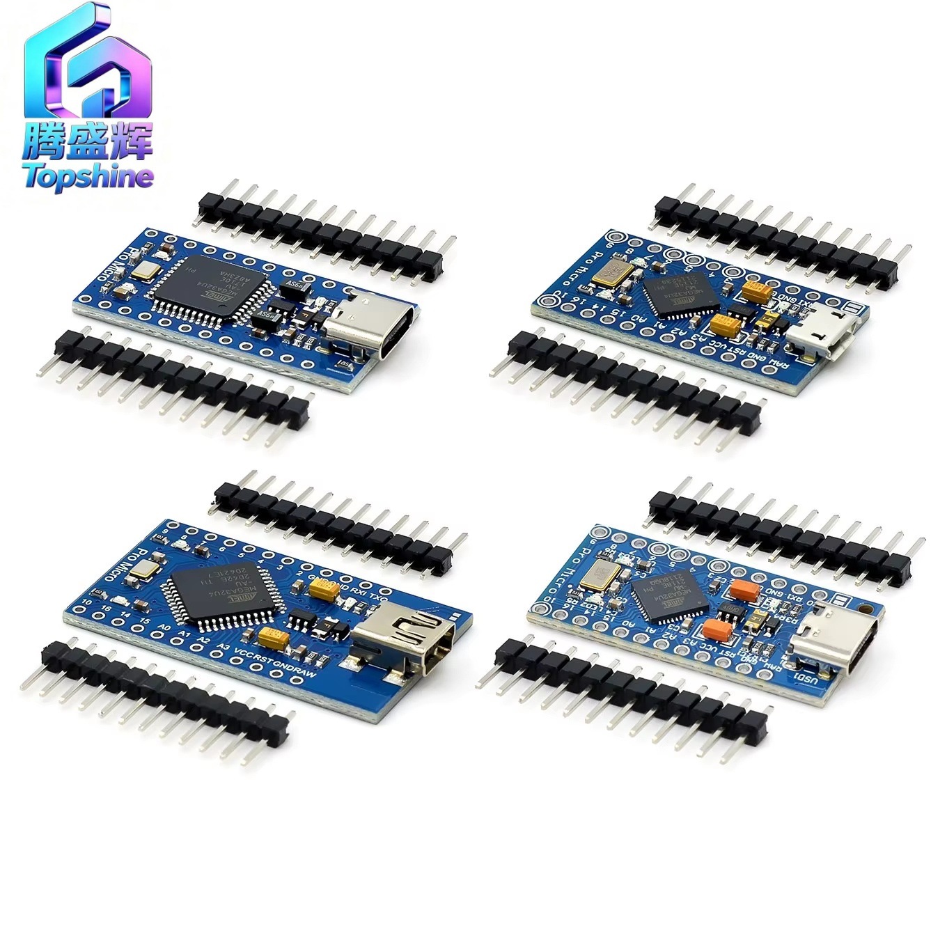 Pro Micro, based on Atmega32U4, with built-in USB bootloader, 5V/16M microcontroller development board