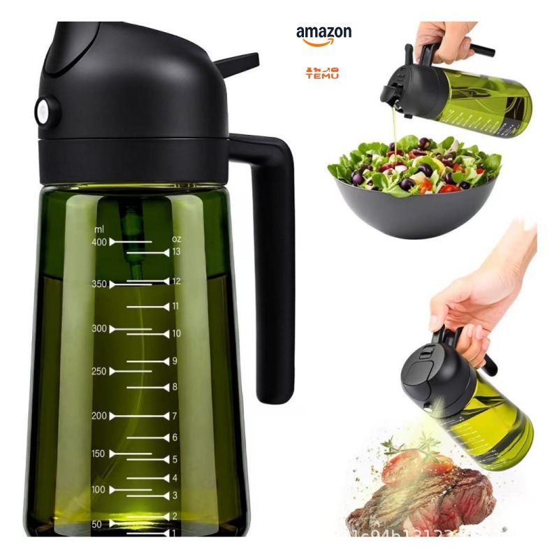 Amazon's large-capacity cooking oil sprayer for households uses a two-in-one spray pump to spray bottles.