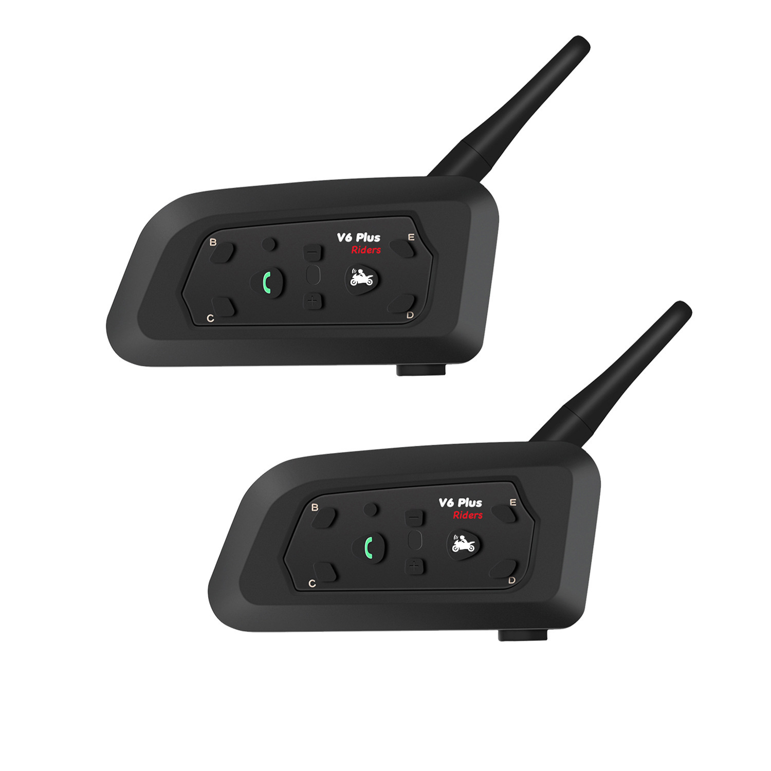 V6plus motorcycle helmet bluetooth headset for riding full two-handed radio pair