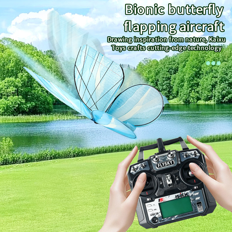 Cross-border bestseller: realistic butterfly wedding and commercial performance prop—remote-controlled, bionic flapping-wing flying butterfly.