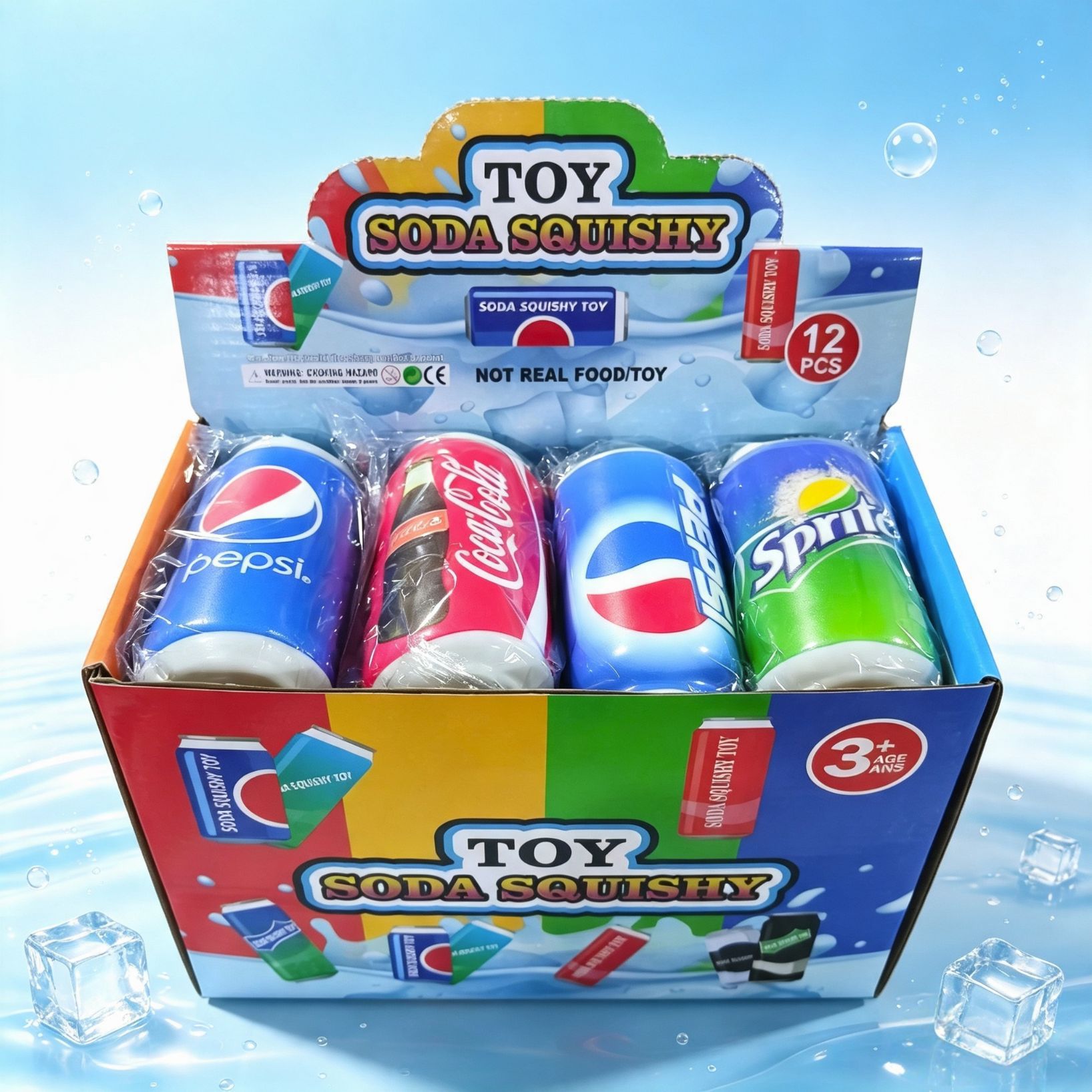Best-Selling Internet-Famous Direct-Sale Pull-Tab Beverage Bottle, PU Slow-Rebound Squeeze Toy, Stress-Relief Realistic Simulation Toy, Factory Direct Shipping