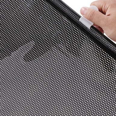 Car sunshade, automatic retractable roller blind, sun-blocking and heat-insulating, drill-free suction cup–style blackout curtain for cars