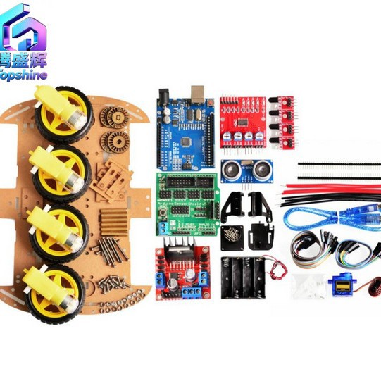Smart Car Kit for UNO Development Board / 4WD / Line-Following Car / DIY Kit / Car Chassis