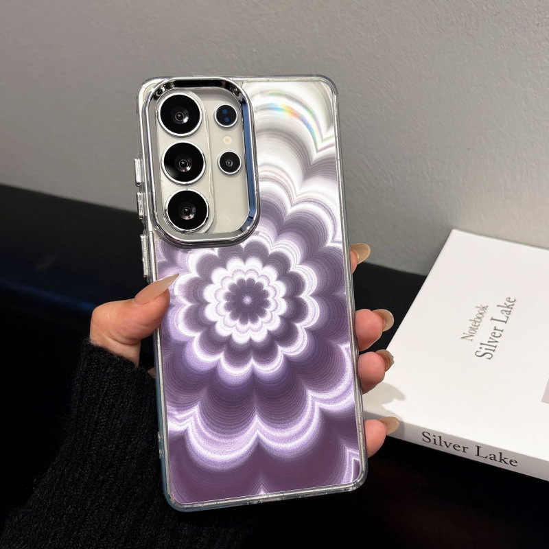 s24/s25 soft silicone foreign trade phantom flower–compatible Samsung S26 Ultra phone case, A57 drop‑proof protective cover, A37