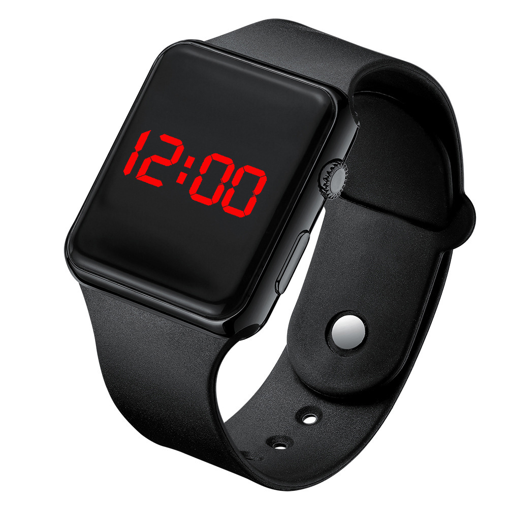 Manufacturer direct sale fashionable square led digital electronic watch student adult couple sunglasses electronic watch wholesale