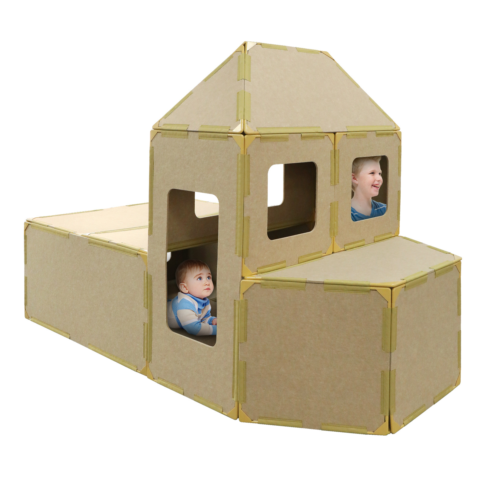 Magnetic fortress building panel 24 upgraded tiles children's magnetic toy set (sample not returnable)