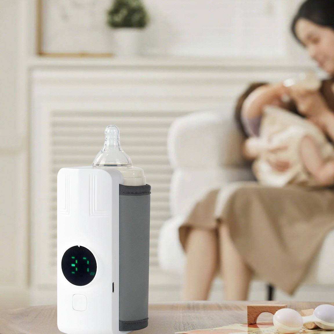 Cross-Border Wireless Constant-Temperature Bottle Warmer, Rechargeable Baby Bottle Warmer, Outdoor Bottle Warmer, Portable Bottle Warmer