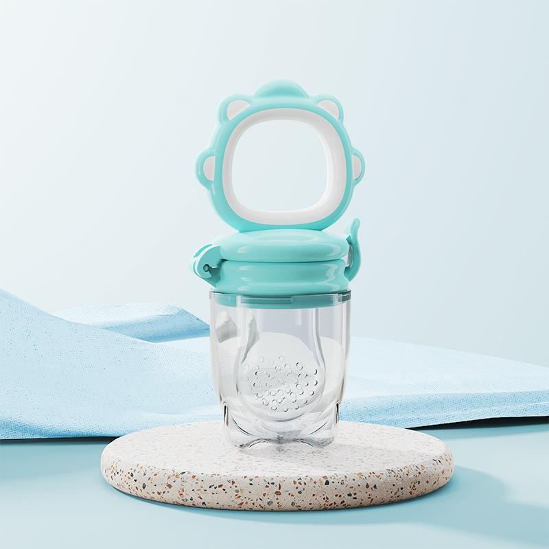 Cross-border biting fun baby teeth fruit vegetable bags netting bags toothbrushes side dishes fruit bags soft bite bags
