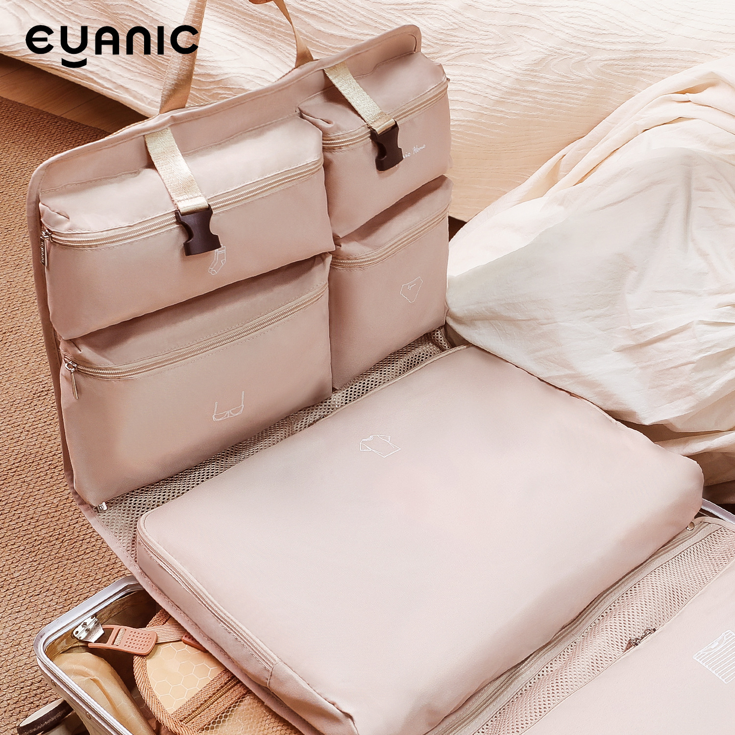 Original ten-in-one hanging multi-pocket clothing collection bags collection for short trips collection for people collecting bags