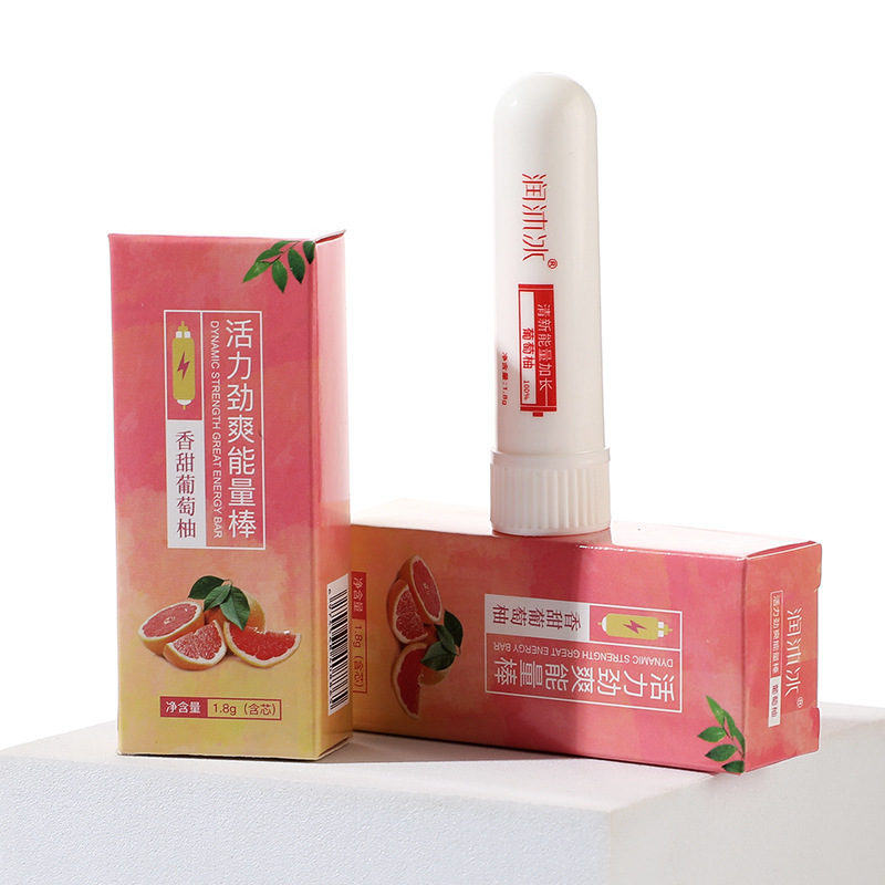 Runmu Ice Nasal Inhalation Stick, Nasal Clearing Stick, Essential Oil Refreshing Stick—Keeps You Alert While Driving, Relieves Student Nasal Congestion, Cooling Balm 1.8g