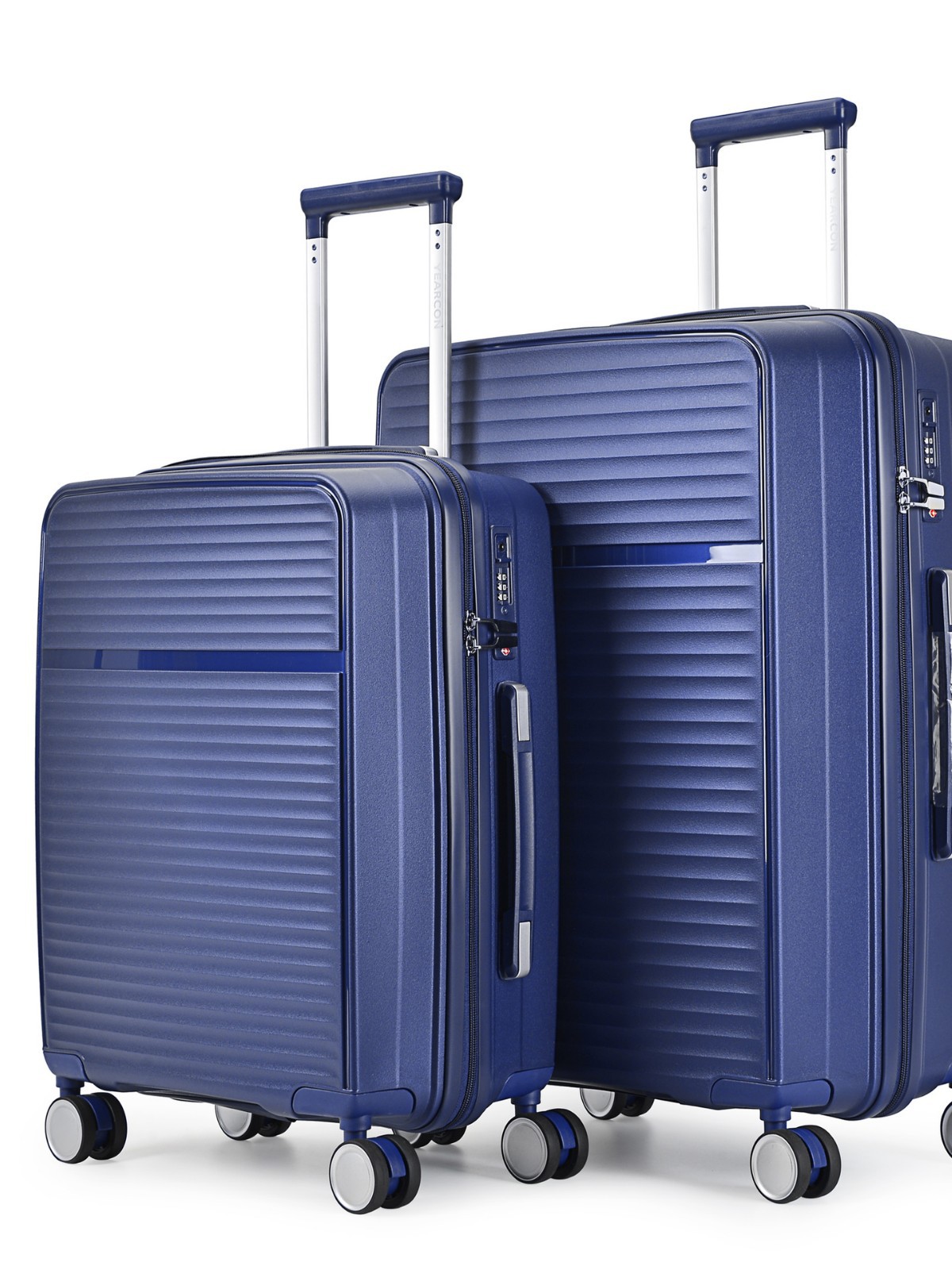 Ruissenar striped travel suitcase, LOGO-printed, universal-wheel trolley case, TSA combination lock, minimalist yet luxurious design