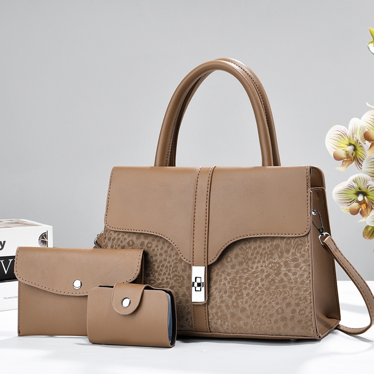 Fashionable, versatile women’s tote bag—daily all‑match tote set of three, commuter shoulder and crossbody bag.