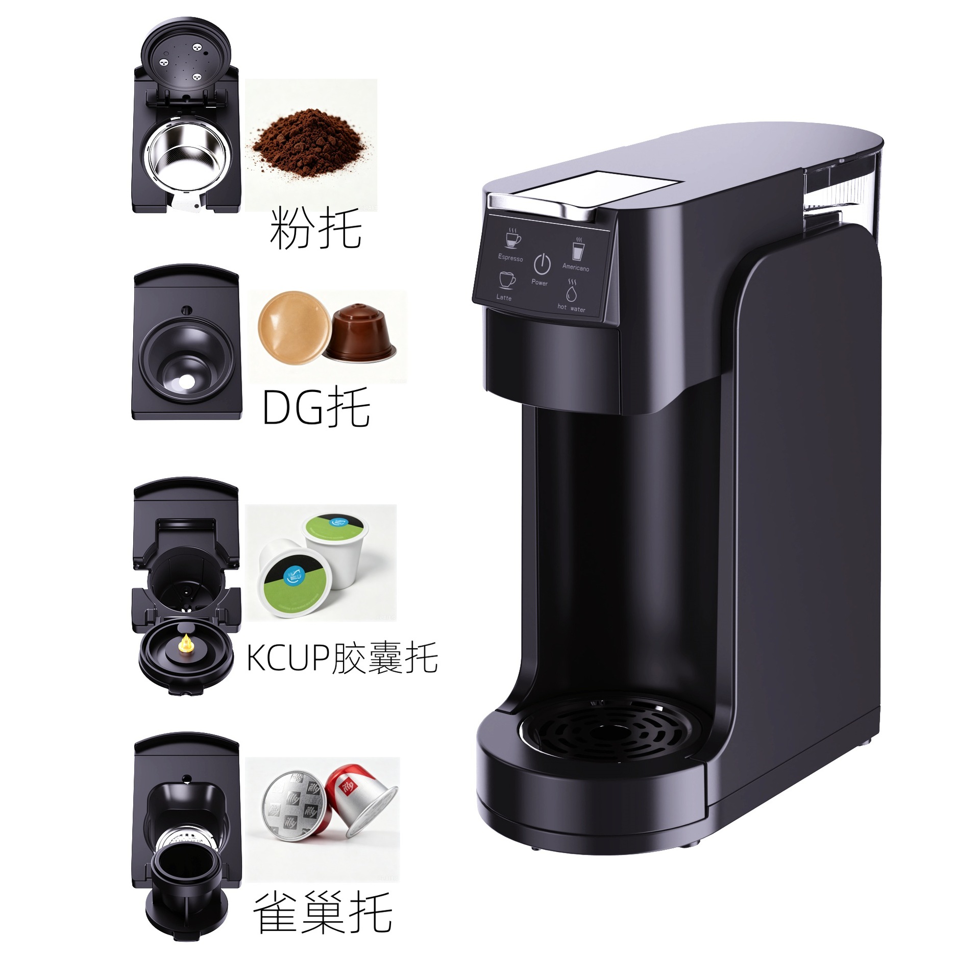 Cross-border e‑commerce Italian‑style fully automatic multi‑function home capsule coffee machine with rapid heating