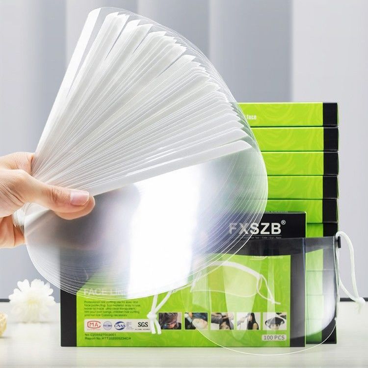 Children's Haircut Face Shield, Baby Bangs-Trimming Gadget, Disposable Shatter-Proof Hair Barrier for Kids and Babies, Thick Design