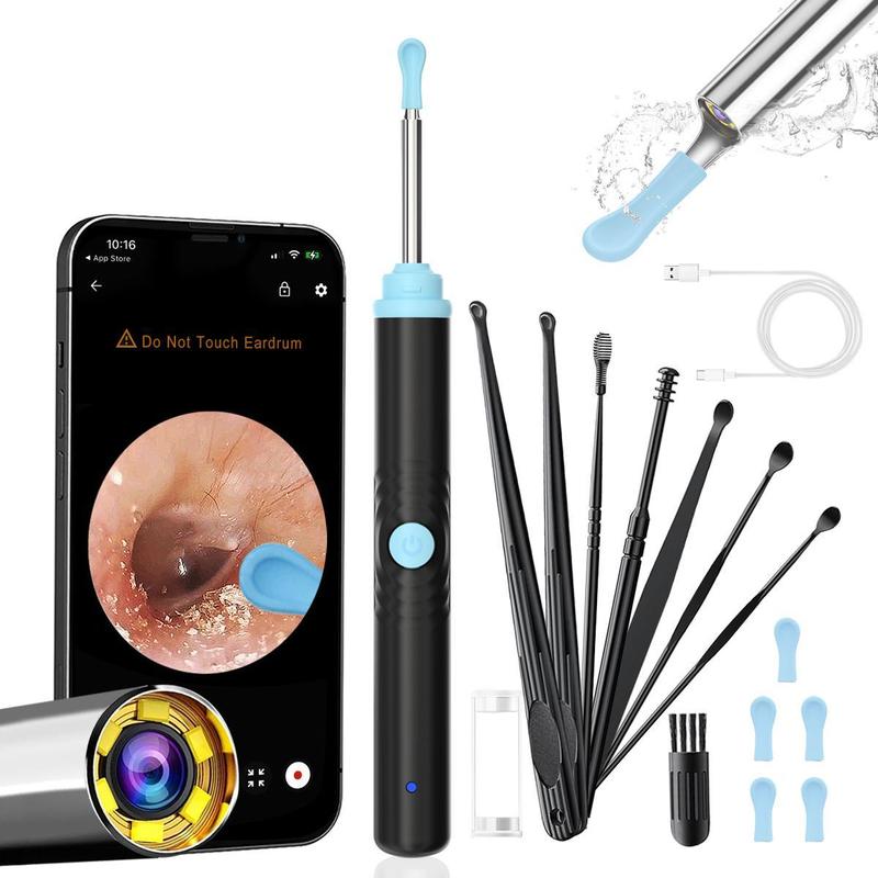 High-definition visual ear pick cleaning kit, AI smart earwax remover with HD camera, ear canal cleaning tool