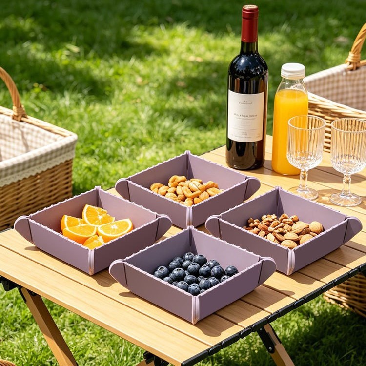 Multifunctional folding container magnetically absorbable insulating pan with a thick coating sandbox outdoor folding plate