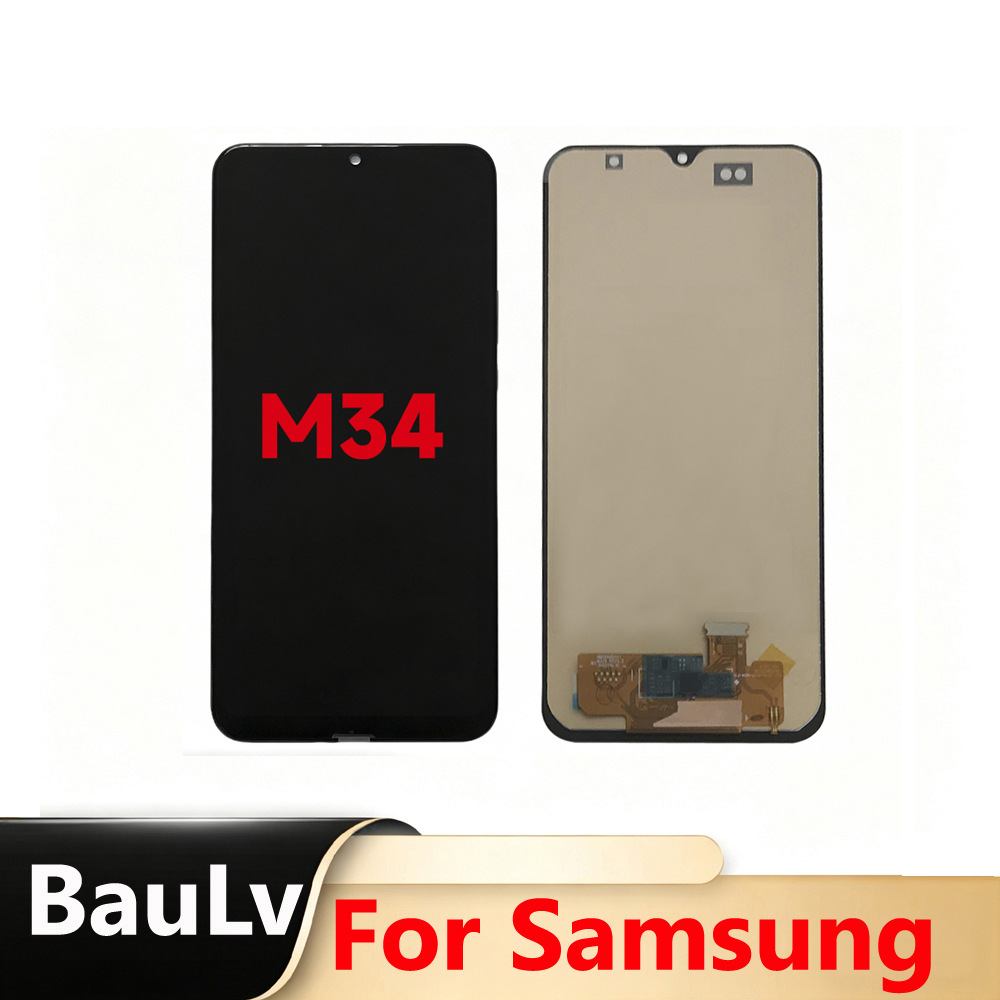 In-stock from the manufacturer: Samsung M34 phone LCD display, inner screen, touch screen—wholesale